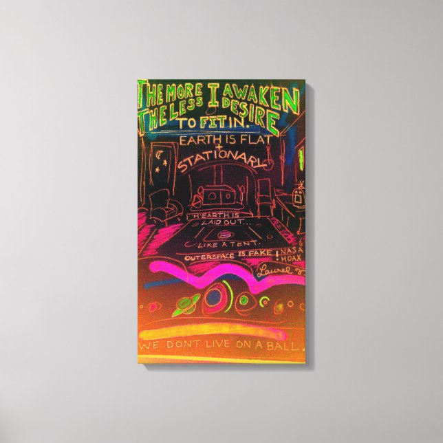 Impressão Em Tela o espaço externo é falso (Frente)