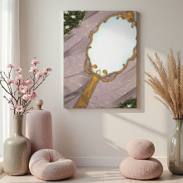 Impressão Em Tela O espelho I - Um espelho do Ouro na grama