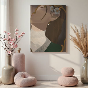 Impressão Em Tela O Espelho III - Uma Garota Semelhante Escondido