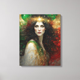 Impressão Em Tela O Espírito da Bela Mulher de Natal