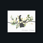 Impressão Em Tela O Estado Delaware Personalizou Sua Russo de Cidade<br><div class="desc">O Estado Delaware Personalizou O Design Floral Russo Da Sua Cidade. Com bonito flores brancas amarelas e creme, pinceladas de pincel, forma cardíaca bonitinha, textura branca-chic e letra de script de pincel. Faz um presente de excelente para qualquer pessoa do Estado de residência Delaware, membros da família, para ela, Esposa,...</div>