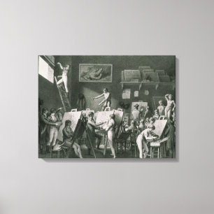 Impressão Em Tela O estúdio de Jacques Louis David