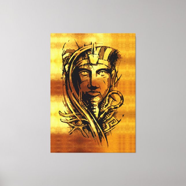 Impressão Em Tela O Faraó Dourado (Frente)