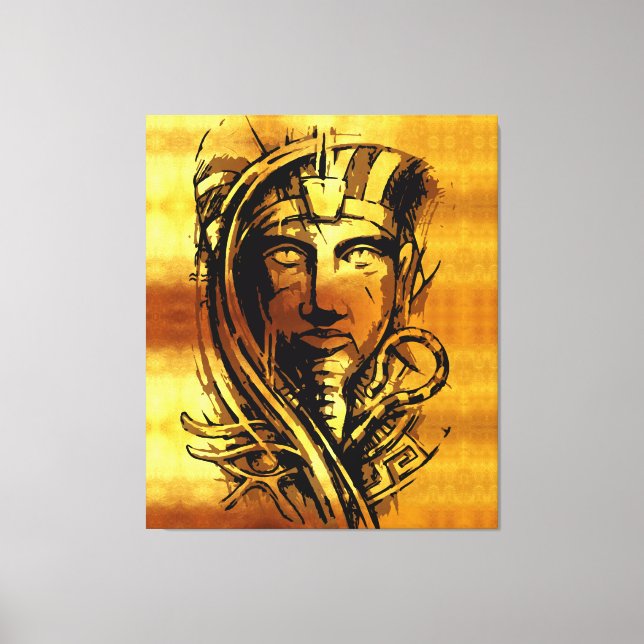 Impressão Em Tela O Faraó Dourado (Frente)
