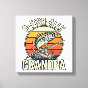 Impressão Em Tela O-Fish-Ally Avô Camisa Vintage Design de Pesca_1