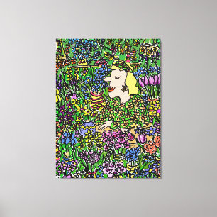 Impressão Em Tela O Florista Camuflado. Ilustração em um