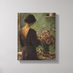 Impressão Em Tela O Florista no Interior Figurativo da Sala de Jade