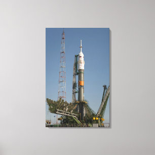 Impressão Em Tela O foguete de Soyuz imediatamente depois da chegada