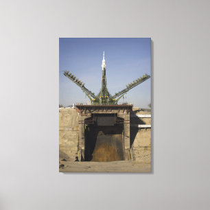 Impressão Em Tela O foguete Soyuz é erguido na posição 2