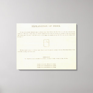 Impressão Em Tela O frontispício do Verso posicionou o atlas