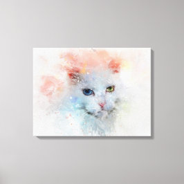 Impressão Em Tela O gato