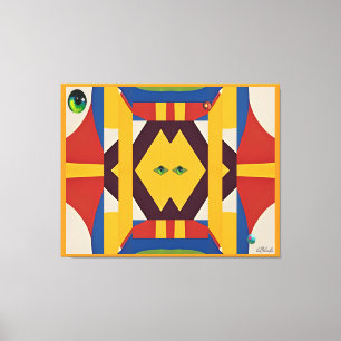 Impressão Em Tela O Gato - Abstrato Ken Gage