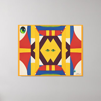 Impressão Em Tela O Gato - Abstrato Ken Gage