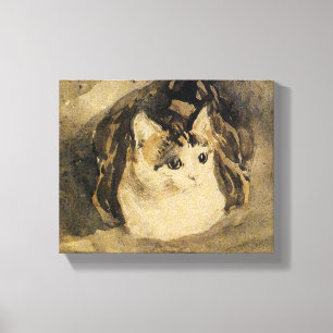 Impressão Em Tela O Gato (de Gwen John)