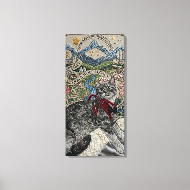 Impressão Em Tela O Gato Persa (Frente)