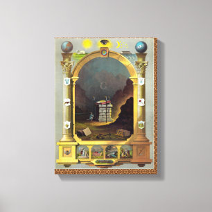 Impressão Em Tela O Gráfico Masônico