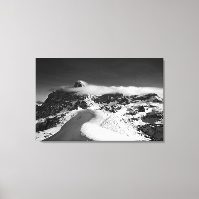 Impressão Em Tela O Grand Teton e o grupo catedral como (Frente)