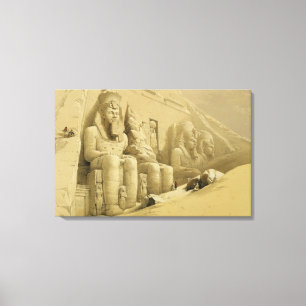 Impressão Em Tela O grande templo de Abu Simbel, Nubia, de "Egipto