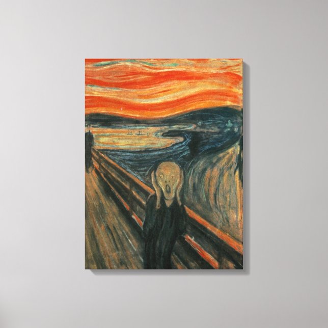 Impressão Em Tela O Gritar - Edvard Munch (Frente)