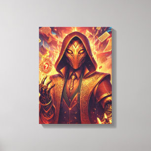 Impressão Em Tela O Illusionista Dourado