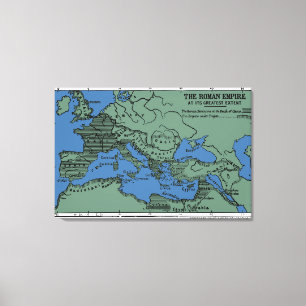 Impressão Em Tela O império romano em sua grande extensão