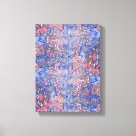 Impressão Em Tela O Jardim Flutuante Peça Abstrata Contemporânea