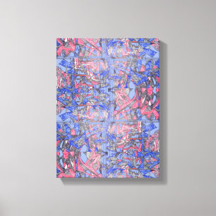 Impressão Em Tela O Jardim Flutuante Peça Abstrata Contemporânea