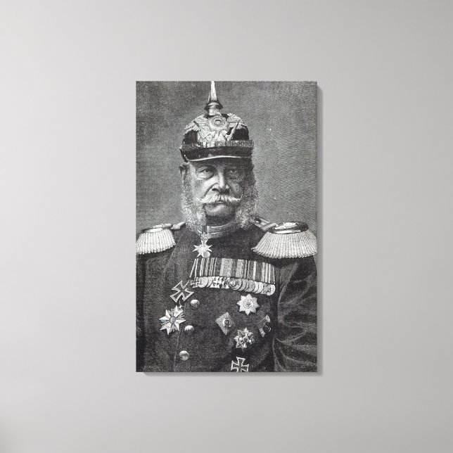 Impressão Em Tela O Kaiser Wilhelm, de "Leisure Hour", 1888 (Frente)