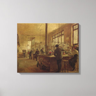 Impressão Em Tela O laboratório, 1887