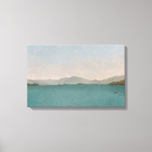 Impressão Em Tela O lago George, livra o estudo