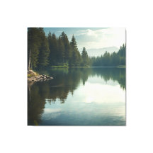 O lago Tranquilo Pacífico