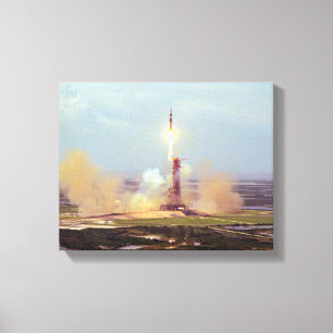 Impressão Em Tela O lançamento de Saturn IB do projeto do teste de