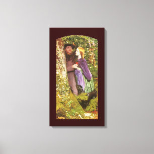 Impressão Em Tela O longo Noivado de Arthur Hughes, Vintage Art