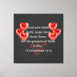 Impressão Em Tela ".. o maior deles apaixonado." cristão