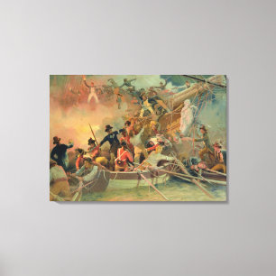 Impressão Em Tela O marinho inglês que conquista um navio francês