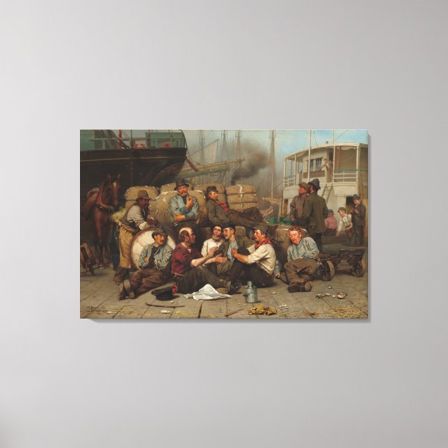 Impressão Em Tela O meio-dia dos Longshoremen (Frente)