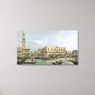 Impressão Em Tela O Molo e o Piazzetta San Marco, Veneza (óleo