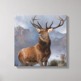 Impressão Em Tela O Monarca da Glen (Wild Stag) (por Landseer)