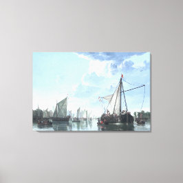 Impressão Em Tela O Mosa em Dordrecht em o dia