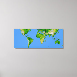 Impressão Em Tela O mundo