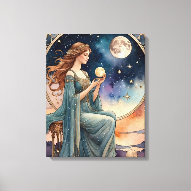 Impressão Em Tela o mundo - tarot (Frente)