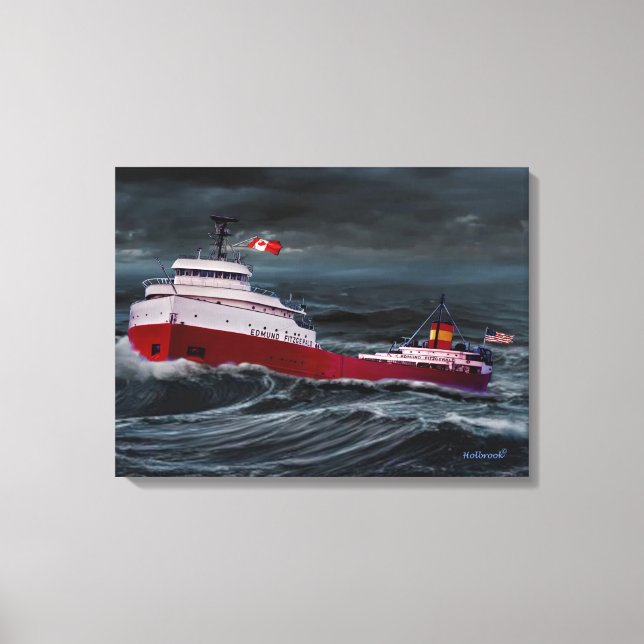 IMPRESSÃO EM TELA O NAUFRÁGIO DO EDMUND FITZGERALD (Frente)