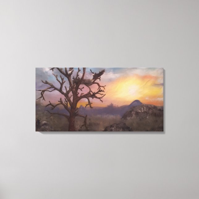 Impressão Em Tela O Ninho das Águias (Frente)