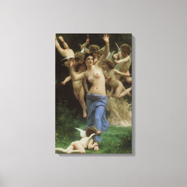 Impressão Em Tela O Ninho de Vespas de William Adolphe Bouguereau (Frente)
