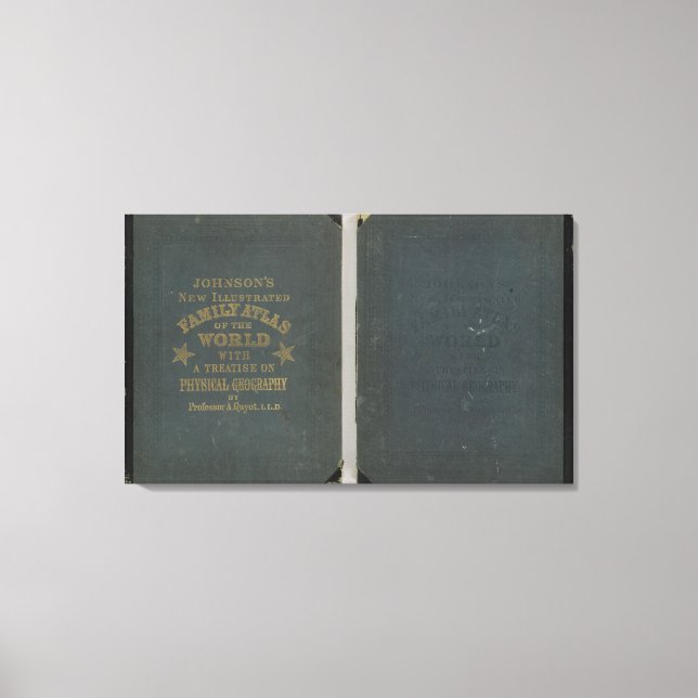 Impressão Em Tela O novo Atlas da Família Ilustrado de Johnson (Frente)