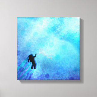 Impressão Em Tela O Oceano Acima - Tela Vibrante