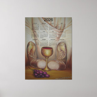 Impressão Em Tela O Pão da Vida: Sagrada Eucaristia Calendário 2026