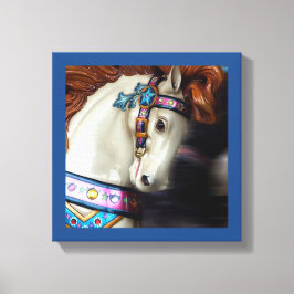 Impressão Em Tela O parque de diversões pintado de Feliz-de-cavalo 7