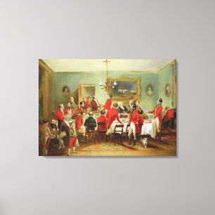 Impressão Em Tela O pequeno almoço da caça, o Salão do solteiro,