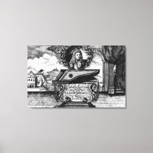 Impressão Em Tela O piano novo pratica, 1689